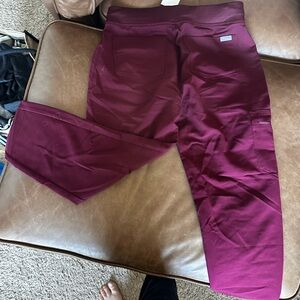Figs Maroon Technical Collection Joggers NWT